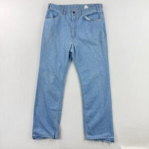 Vintage Levis Skosh More Room‎ Orange Tab Jeans Size 34x32 Light Wash